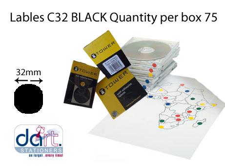 LABELS C32  BLACK