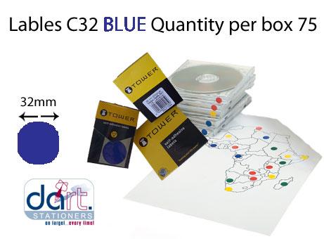 LABELS C32  BLUE