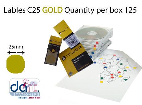 LABELS C25  GOLD