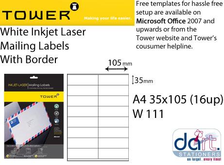 LASER LAB. 16UP BORDER 105X35