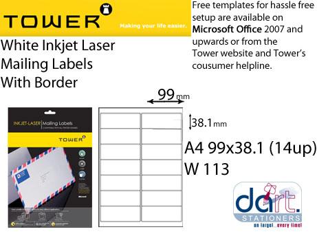 LASER LAB. 14UP BORDER 99X38.1