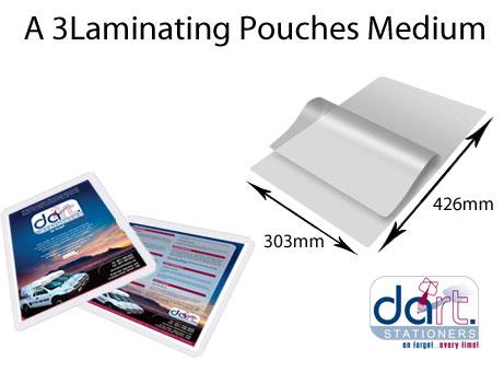 LAMINATING POCKETS A3 250 MICR