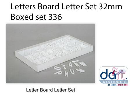 LETTER BOARD LETTERS 32MM BOXED SET 336