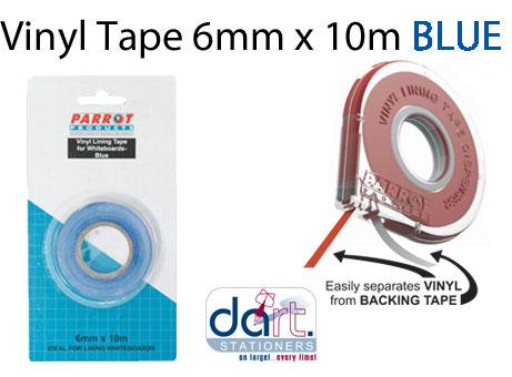 VINYL TAPE 6MM X 10M BLUE