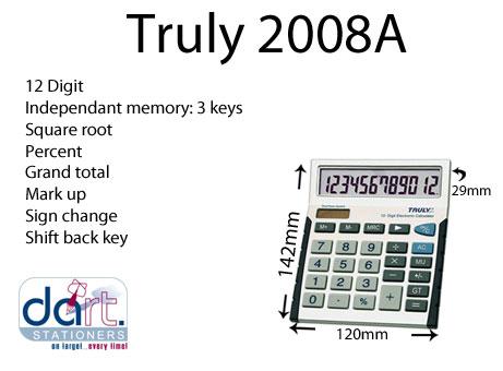 CALCULATOR TRULY 2008A/12 DIGIT