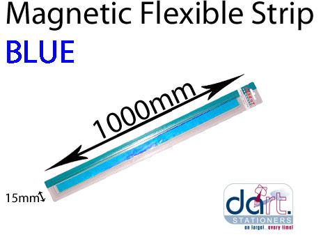 MAGNETIC STRIP 15mm x 1000mm  BLUE