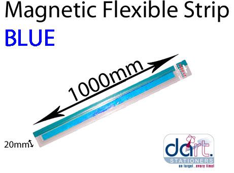 MAGNETIC STRIP 20mm x 1000mm BLUE