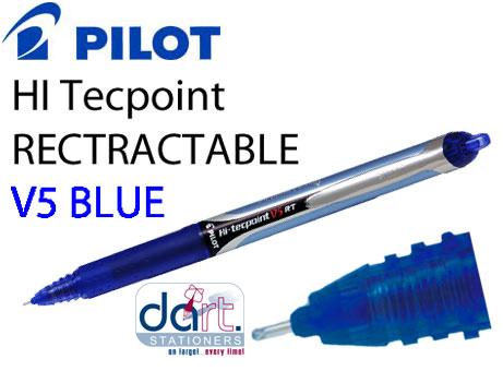 PILOT HI TEC V5 RETRACTABLE BLUE