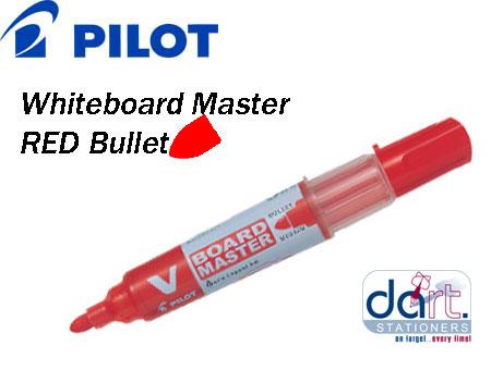 WHITEBOARD MARKER  PILOT VBM BULLET RED