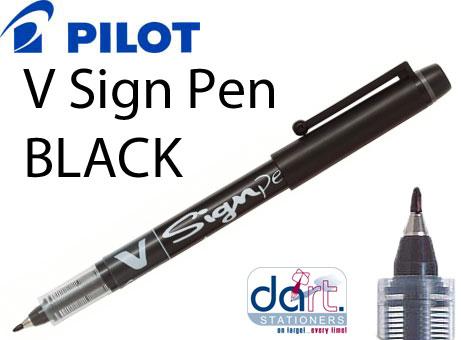 PILOT V SIGN PEN BLACK