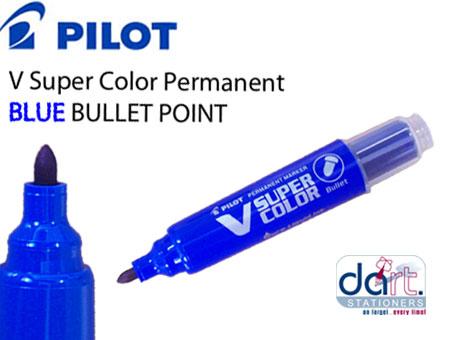 PERM  PILOT  V  SUPER COLOR  BULLET BLUE