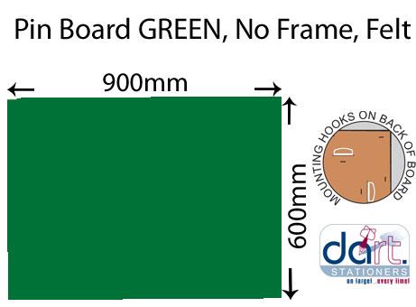 PINBOARD 900x600 N/F GREEN