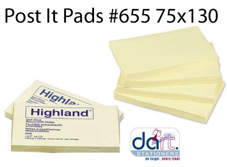 POST IT PADS #655(75 X 130)