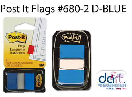 POST IT FLAGS #680-2 D/ BLUE