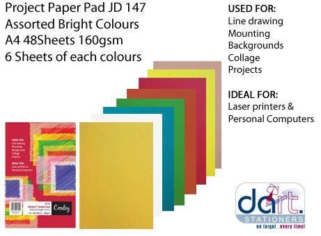 PROJECT PAD PAPER  A4 50SHT