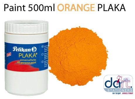 PAINT PLAKA ORANGE 500ML