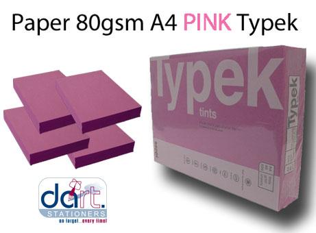 PAPER 80gsm A4  PINK TYPEK