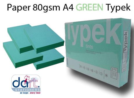 PAPER 80gsm A4  GREEN TYPEK