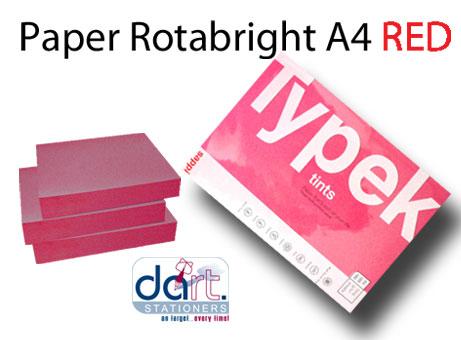 PAPER ROTABRIGHT RED A4