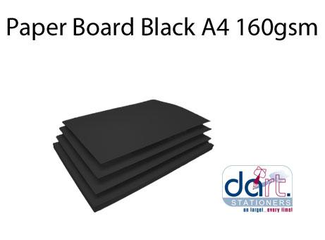 BOARD BLACK A4 180GSM BLACK