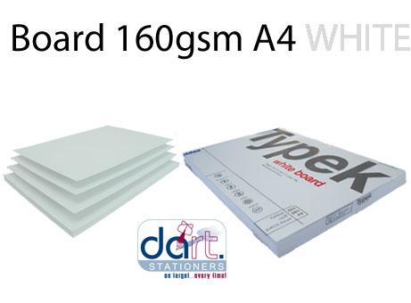 BOARD 160gsm A4 WHITE