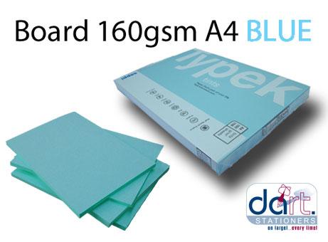 BOARD 160GSM A4 CELESTIAL BLUE