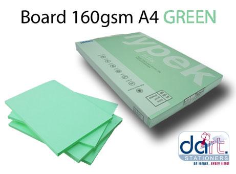 BOARD 160GSM A4 GREEN PASTEL