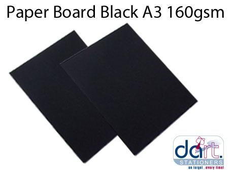 BOARD BLACK A3 180GSM BLACK