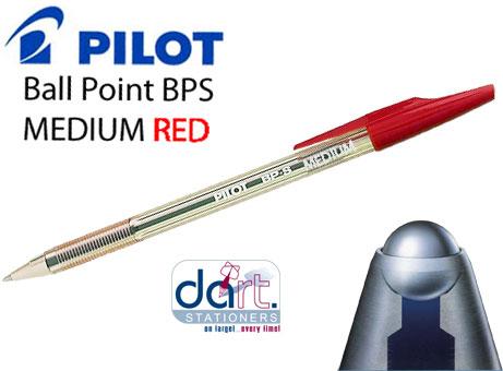 PILOT BPS PEN RED MED