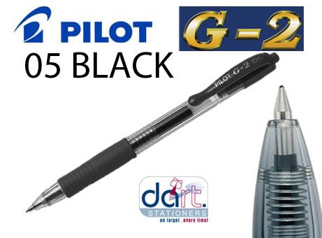 PILOT G2-05  RETRACT BLACK