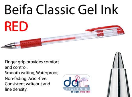 BEIFA CLASSIC GEL INK 0.7 RED