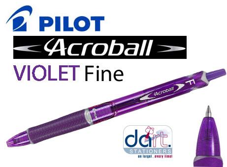 PILOT ACROBALL BALLPEN PURPLE FINE 0.7MM