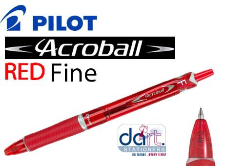 PILOT ACROBALL BALLPEN RED FINE 0.7MM