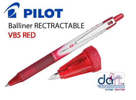 PILOT VB5 RETRACTABLE BALLINER RED