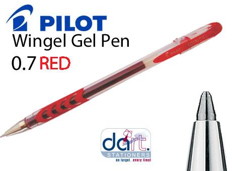 PILOT WINGEL 0.7MM GEL PEN RED