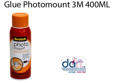 GLUE PHOTOMOUNT 3M 400ML REC TIN