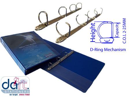 RINGBINDER C.O.L 4-25MM  BLUE