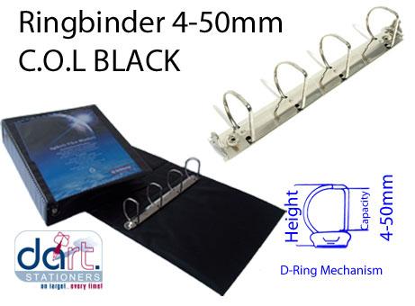 RINGBINDER C.O.L 4-50MM  BLACK