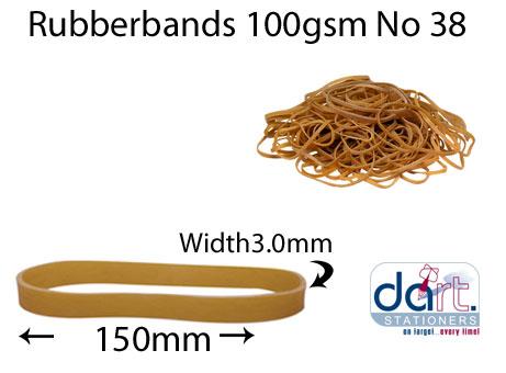 RUBBERBANDS 100gsm NO 38