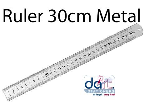 RULER 30CM METAL