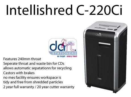 SHREDDER FELLOWES C-220Ci CROSS-CUT INTELLISHRED