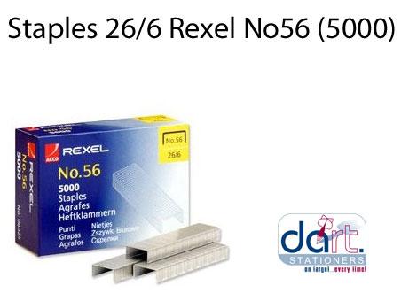 STAPLES 26/6 REXEL NO56 (5000)