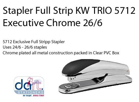 STAPLER F/STRIP KW TRIO 5712 EXEC.CHROME 26/6