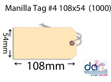 MANILLA TAG #4 108x54{1000}