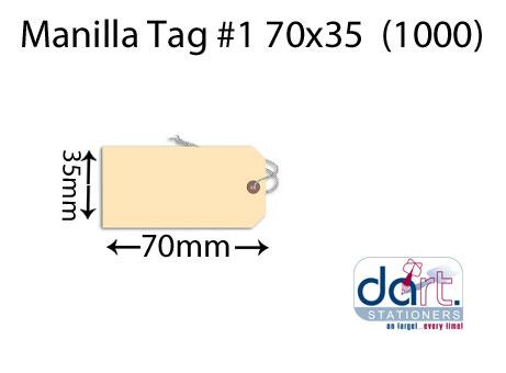 MANILLA TAG #1 70x35{1000}