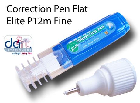 CORR PEN FLAT ELITE  P12M FINE BLUE