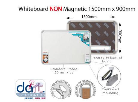 WHITEBOARD STD 1500X900 NON MAG