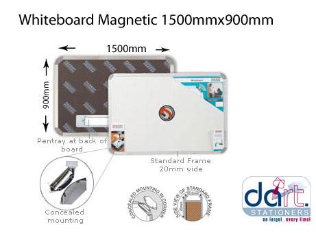 WHITEBOARD MAGNETIC 1500X900 STD