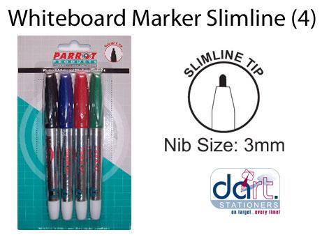 WHITEBOARD MARKER SLIMLINE(4)