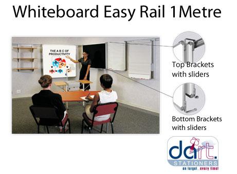 WHITEBOARD MAXI RAIL 1METRE